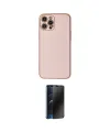 ieg™ iPhone 12 Pro Kılıf Ahenk Işık - Siyah 3D Antistatik Hayalet Cam Ekran Koruyucu