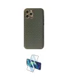 ieg™ iPhone 12 Pro Kılıf Ahenk Işık - Siyah 3D Antistatik Seramik Nano Ekran Koruyucu