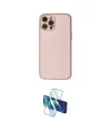 ieg™ iPhone 12 Pro Kılıf Ahenk Işık - Siyah 3D Antistatik Seramik Nano Ekran Koruyucu