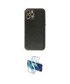 ieg™ iPhone 12 Pro Kılıf Ahenk Işık - Siyah 3D Antistatik Seramik Nano Ekran Koruyucu