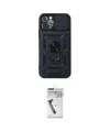 ieg™ iPhone 12 Pro Kılıf Ahenk Klasik - Şeffaf Uv Polymer Nano Ekran Koruyucu