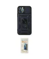 ieg™ iPhone 12 Pro Kılıf Ahenk Klasik - Siyah 6D Mat Seramik Hayalet Nano Ekran Koruyucu