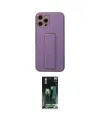 ieg™ iPhone 12 Pro Kılıf Akış Doku - Siyah 360 Mat Full Body Arka Koruyucu