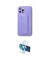 ieg™ iPhone 12 Pro Kılıf Akış Doku - Siyah 3D Antistatik Cam Ekran Koruyucu