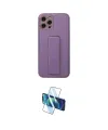 ieg™ iPhone 12 Pro Kılıf Akış Doku - Siyah 3D Antistatik Cam Ekran Koruyucu