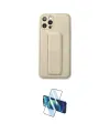 ieg™ iPhone 12 Pro Kılıf Akış Doku - Siyah 3D Antistatik Seramik Nano Ekran Koruyucu