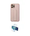 ieg™ iPhone 12 Pro Kılıf Akış Doku - Siyah 3D Antistatik Seramik Nano Ekran Koruyucu