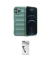 ieg™ iPhone 12 Pro Kılıf Atlas Koleksiyonu - Şeffaf Uv Polymer Nano Ekran Koruyucu