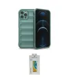 ieg™ iPhone 12 Pro Kılıf Atlas Koleksiyonu - Siyah Polymer Nano Ekran Koruyucu