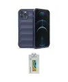 ieg™ iPhone 12 Pro Kılıf Atlas Koleksiyonu - Siyah Polymer Nano Ekran Koruyucu