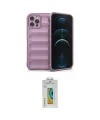 ieg™ iPhone 12 Pro Kılıf Atlas Koleksiyonu - Siyah Polymer Nano Ekran Koruyucu