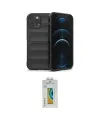 ieg™ iPhone 12 Pro Kılıf Atlas Koleksiyonu - Siyah Polymer Nano Ekran Koruyucu