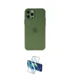 ieg™ iPhone 12 Pro Kılıf Atlas Minimal Prime - Siyah 3D Antistatik Seramik Nano Ekran Koruyucu