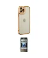 ieg™ iPhone 12 Pro Kılıf Çekirdek Klasik Serisi - Siyah 34D Hayalet Izgaralı Cam