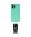 ieg™ iPhone 12 Pro Kılıf Çekirdek Modern Serisi - Siyah 360 Mat Full Body Arka Koruyucu