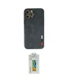 ieg™ iPhone 12 Pro Kılıf Doruk Asil Koleksiyonu - Siyah Polymer Nano Ekran Koruyucu