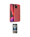 ieg™ iPhone 12 Pro Kılıf Doruk Klasik Özel Seri - Siyah 34D Hayalet Izgaralı Cam