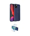 ieg™ iPhone 12 Pro Kılıf Doruk Klasik Özel Seri - Siyah 3D Antistatik Cam Ekran Koruyucu