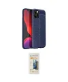 ieg™ iPhone 12 Pro Kılıf Doruk Klasik Özel Seri - Siyah 6D Mat Seramik Hayalet Nano Ekran Koruyucu