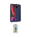 ieg™ iPhone 12 Pro Kılıf Doruk Klasik Özel Seri - Siyah Polymer Nano Ekran Koruyucu
