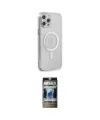 ieg™ iPhone 12 Pro Kılıf Doruk Minimal - Siyah 34D Hayalet Izgaralı Cam