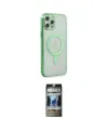 ieg™ iPhone 12 Pro Kılıf Doruk Minimal - Siyah 34D Hayalet Izgaralı Cam