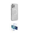ieg™ iPhone 12 Pro Kılıf Doruk Minimal - Siyah 3D Antistatik Cam Ekran Koruyucu