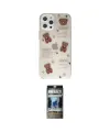 ieg™ iPhone 12 Pro Kılıf Eksen Asil Prime - Siyah 34D Hayalet Izgaralı Cam