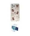 ieg™ iPhone 12 Pro Kılıf Eksen Asil Prime - Siyah 3D Antistatik Seramik Nano Ekran Koruyucu