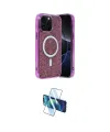 ieg™ iPhone 12 Pro Kılıf Eksen Çizgi - Siyah 3D Antistatik Cam Ekran Koruyucu