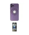 ieg™ iPhone 12 Pro Kılıf Eksen Klasik Prime - Siyah 34D Hayalet Izgaralı Cam