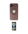 ieg™ iPhone 12 Pro Kılıf Eksen Klasik Prime - Siyah 34D Hayalet Izgaralı Cam