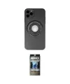 ieg™ iPhone 12 Pro Kılıf Eksen Klasik Prime - Siyah 34D Hayalet Izgaralı Cam