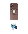 ieg™ iPhone 12 Pro Kılıf Eksen Klasik Prime - Siyah 3D Antistatik Seramik Nano Ekran Koruyucu