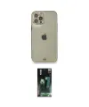ieg™ iPhone 12 Pro Kılıf Eksen Minimal Koleksiyonu - Siyah 360 Mat Full Body Arka Koruyucu