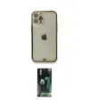 ieg™ iPhone 12 Pro Kılıf Eksen Minimal Koleksiyonu - Siyah 360 Mat Full Body Arka Koruyucu
