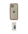 ieg™ iPhone 12 Pro Kılıf Eksen Minimal Koleksiyonu - Siyah 6D Mat Seramik Hayalet Nano Ekran Koruyucu