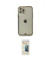 ieg™ iPhone 12 Pro Kılıf Eksen Minimal Koleksiyonu - Siyah 6D Mat Seramik Hayalet Nano Ekran Koruyucu