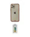 ieg™ iPhone 12 Pro Kılıf Eksen Minimal Koleksiyonu - Siyah Polymer Nano Ekran Koruyucu