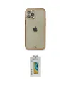 ieg™ iPhone 12 Pro Kılıf Eksen Minimal Koleksiyonu - Siyah Polymer Nano Ekran Koruyucu