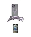 ieg™ iPhone 12 Pro Kılıf Eksen Özel Seri - Siyah 34D Hayalet Izgaralı Cam