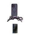 ieg™ iPhone 12 Pro Kılıf Eksen Özel Seri - Siyah 3D Antistatik Hayalet Cam Ekran Koruyucu