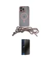 ieg™ iPhone 12 Pro Kılıf Eksen Özel Seri - Siyah 3D Antistatik Hayalet Cam Ekran Koruyucu