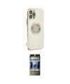 ieg™ iPhone 12 Pro Kılıf İz Form Serisi - Siyah 34D Hayalet Izgaralı Cam