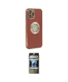 ieg™ iPhone 12 Pro Kılıf İz Form Serisi - Siyah 34D Hayalet Izgaralı Cam