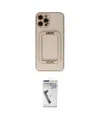 ieg™ iPhone 12 Pro Kılıf Kozmos Minimal Prime - Şeffaf Uv Polymer Nano Ekran Koruyucu