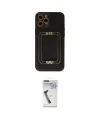 ieg™ iPhone 12 Pro Kılıf Kozmos Minimal Prime - Şeffaf Uv Polymer Nano Ekran Koruyucu