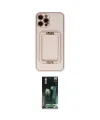ieg™ iPhone 12 Pro Kılıf Kozmos Minimal Prime - Siyah 360 Mat Full Body Arka Koruyucu
