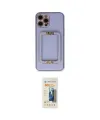 ieg™ iPhone 12 Pro Kılıf Kozmos Minimal Prime - Siyah 6D Mat Seramik Hayalet Nano Ekran Koruyucu
