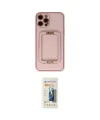 ieg™ iPhone 12 Pro Kılıf Kozmos Minimal Prime - Siyah 6D Mat Seramik Hayalet Nano Ekran Koruyucu